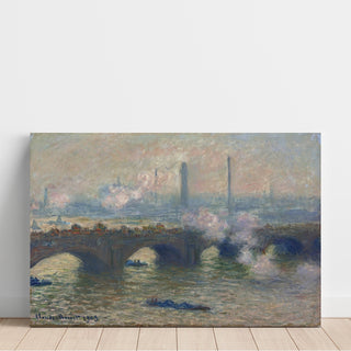 Reproduction Pont de Waterloo, journée grise - Claude Monet