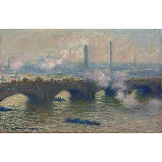 Reproduction Pont de Waterloo, journée grise - Claude Monet