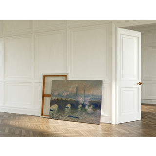Reproduction Pont de Waterloo, journée grise - Claude Monet