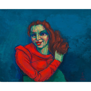 Reproduction Portrait féminin - Karl Wiener