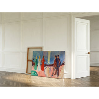 Reproduction Réunion sur la plage - Edvard Munch