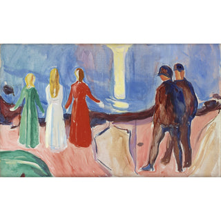 Reproduction Réunion sur la plage - Edvard Munch