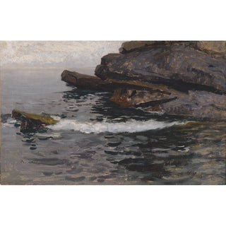 Reproduction Rivage rocheux à Capo Lungo - Alfred Zoff