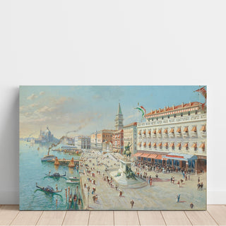 Reproduction Venise, vue à vol d’oiseau avec Santa Maria della Salute au loin - Antonietta Brandeis