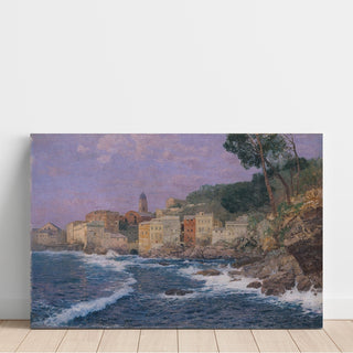 Reproduction Ville sur la Riviera - Alfred Zoff