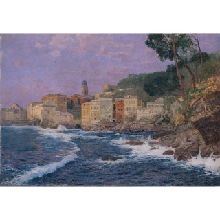 Reproduction Ville sur la Riviera - Alfred Zoff