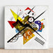 Reproduktion av målningen | Sur blanc II - Wassily Kandinsky