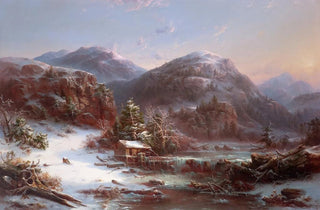 Rgis Franois Gignoux - Winter in the Mountains Winter in the Adirondacks.webp