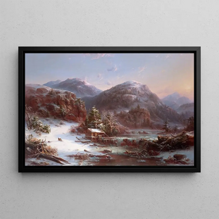 Rgis Franois Gignoux - Winter in the Mountains Winter in the Adirondacks.webp