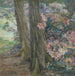 Rhododendron i en trädgård - Clara Voortman Dobbelaere — visat i en interiör