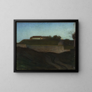 La forteresse de Varberg - Richard Bergh — inramlat konstverk på väggen