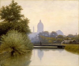 L'effet du matin sur le canal - Richard Buckner Gruelle — vy av konstverket