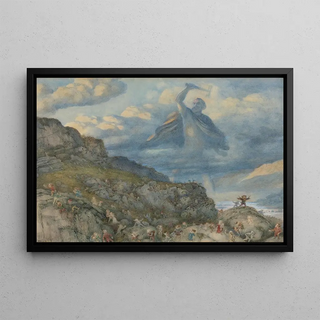 Richard Doyle - The God Thor Drives The Dwarfs Out Of Scandinavia By Throwing His Hammer At Them.webp