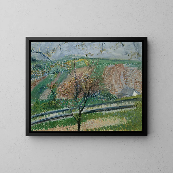 spår av berg- och dalbana på Kahlenberg - Richard Gerstl — inramlat konstverk på väggen