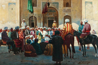 Richard Karlovich Zommer - Samarkand before the SherDorMadrasa.webp