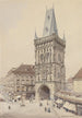 Prague Tour Poudrière - Richard Moser — vy av konstverket