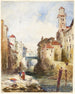 de franska stadshusen och floden - Richard Parkes Bonington — vy av konstverket