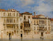 Les palais Manolesso, Ferro, Contarini, Fasan och Venier på Grand Canal i Venedig - Richard Parkes Bonington — vy av konstverket