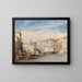 Le Rialto à Venise - Richard Parkes Bonington — inramlat konstverk på väggen