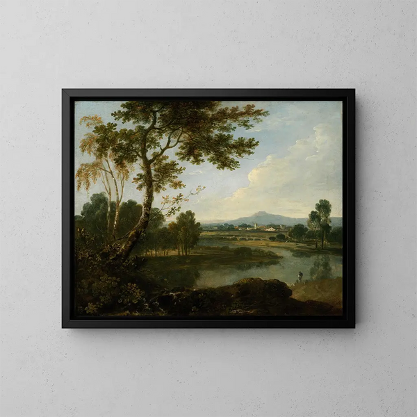 Landskap i Italien - Richard Wilson — inramlat konstverk på väggen