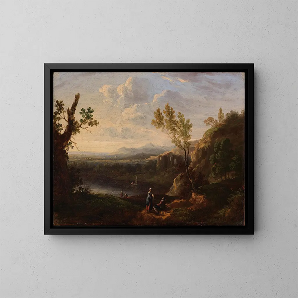 Litet landskap - Richard Wilson — inramlat konstverk på väggen