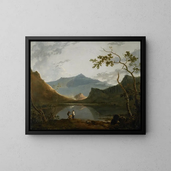 Snowdon från Llyn Nantlle - Richard Wilson — inramlat konstverk på väggen
