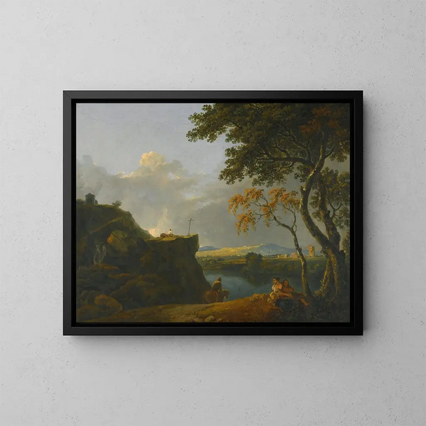 Le moine blanc - Richard Wilson — inramlat konstverk på väggen