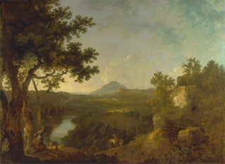 Vue près de Wynnstay, le siège de Sir Watkin Williams-Wynn BT - Richard Wilson — vy av konstverket