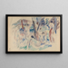 Figures dans la forêt - Rik Wouters — inramlat konstverk på väggen