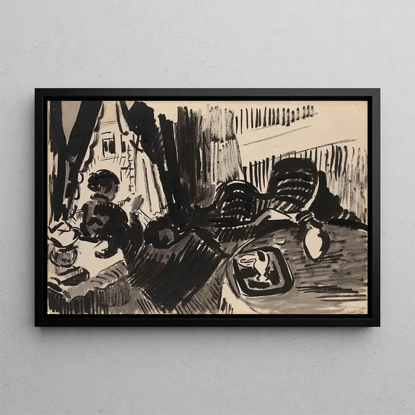 Rik Wouters - Nel Sewing before the Burtterfly Sofa.webp