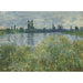 Reproduktion av målningen Rives de la Seine à Vétheuil - Claude Monet