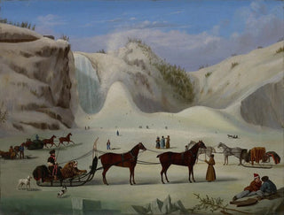 Le cône de glace des chutes Montmorency, Québec - Robert Clow Todd — vy av konstverket