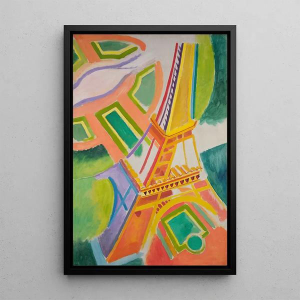 Tour Eiffel - Robert Delaunay — inramlat konstverk på väggen