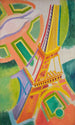 Tour Eiffel - Robert Delaunay — vy av konstverket