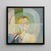 Portrait de Madame Heim - Robert Delaunay — inramlat konstverk på väggen