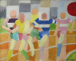 Coureurs - Robert Delaunay — vy av konstverket