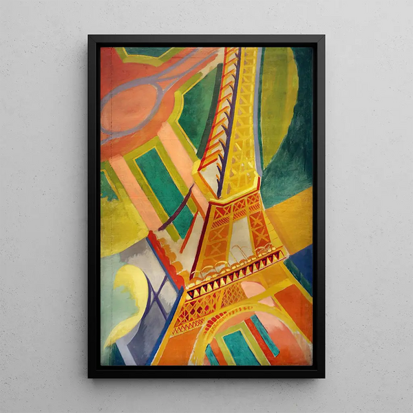 Tour Eiffel - Robert Delaunay — inramlat konstverk på väggen