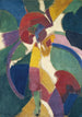 kvinna med parasoll - Robert Delaunay — vy av konstverket