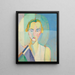Studie för Madame Heim-porträttet - Robert Delaunay — inramlat konstverk på väggen