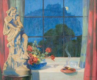 Sedan mitt studiofönster i Edinburgh - Robert Easton Stuart — vy av konstverket