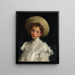 Holländsk flicka i vitt - Robert Henri — inramlat konstverk på väggen
