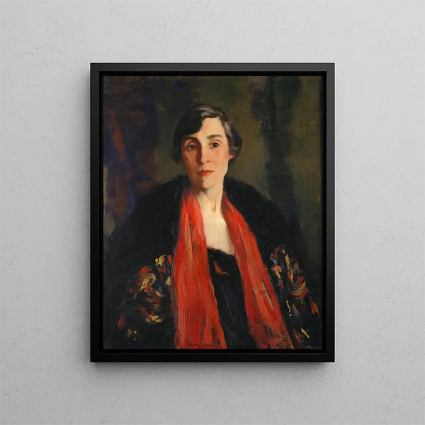 Mary Fanton Roberts - Robert Henri — inramlat konstverk på väggen