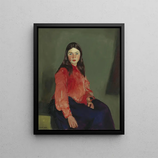 Marie du Connemara - Robert Henri — inramlat konstverk på väggen