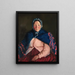La femme du vieux Johnnies - Robert Henri — inramlat konstverk på väggen
