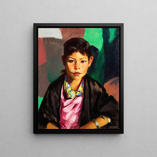 Pépite - Robert Henri — inramlat konstverk på väggen