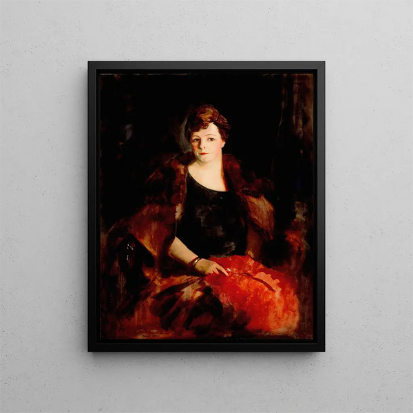 fru William Preston Harrison - Robert Henri — inramlat konstverk på väggen