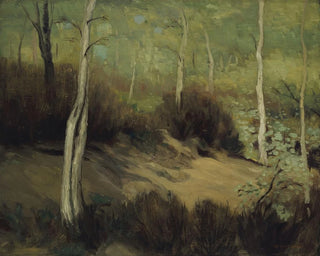 Vår i Fontainebleau-skogen - Robert Henri — vy av konstverket