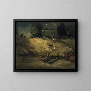 erse soudaine - Robert Henri — inramlat konstverk på väggen
