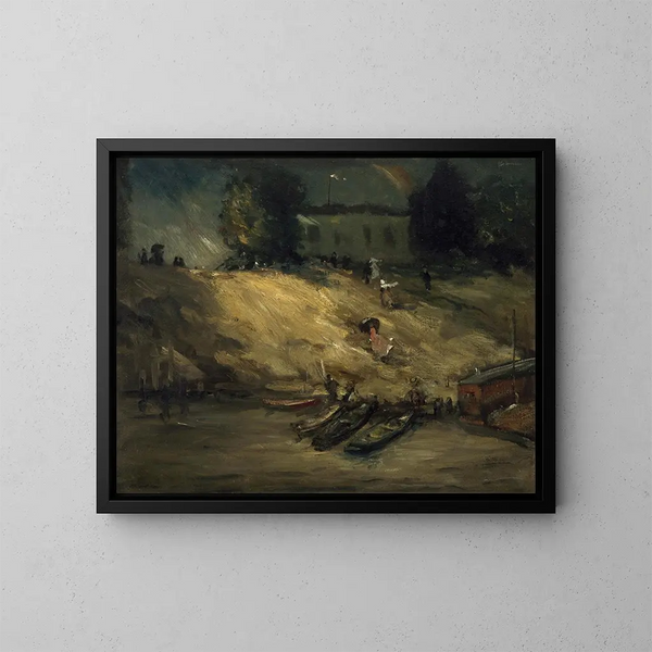 erse soudaine - Robert Henri — inramlat konstverk på väggen