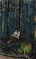Le lecteur dans la forêt - Robert Henri — vy av konstverket